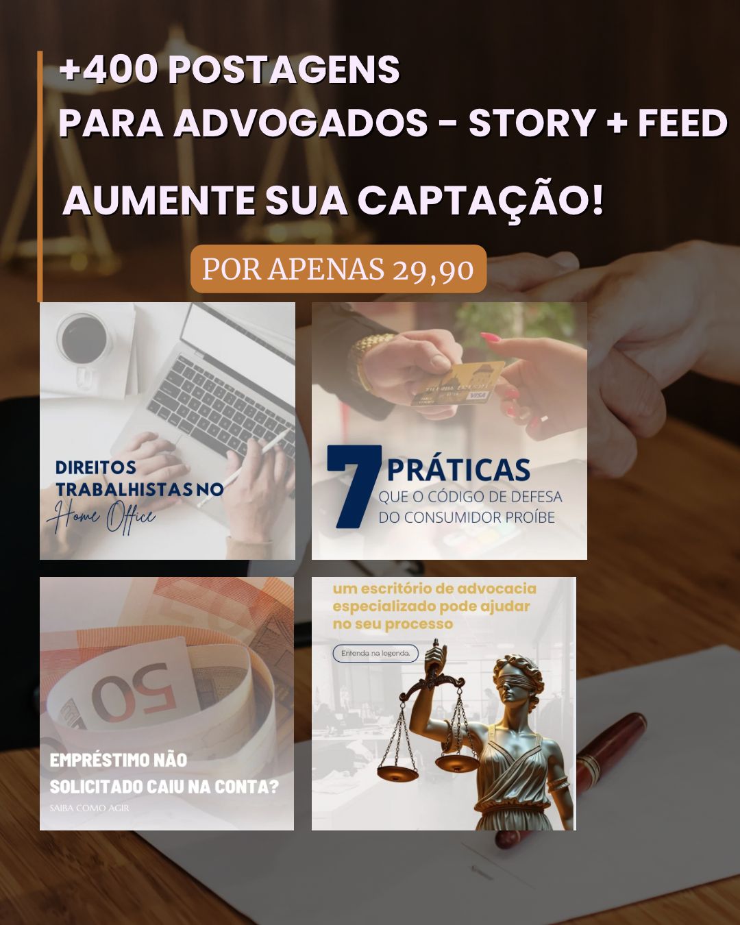 Preview dos posts para advogados
